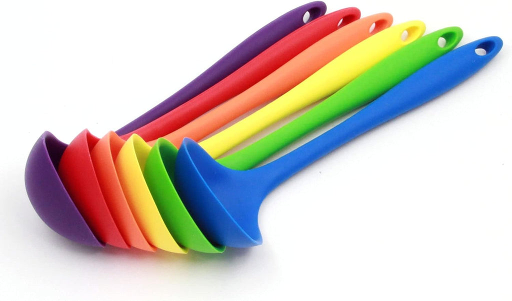 Chef Craft Premium Silicone Cooking Ladle  11.25 inch  Red